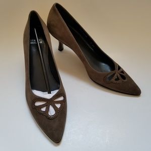 Stuart Weitzman Taupe Suede Pumps 9 SS